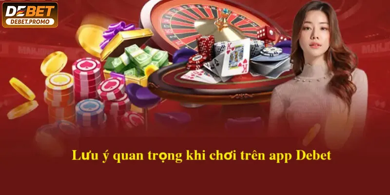 Lưu ý quan trọng khi chơi cá cược trên app Debet